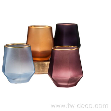 colored drinking water glasses wine glass tumbler set